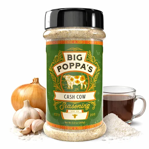 Vista 20 de Big Poppa's Double Secret Condimento para Bistec – Sazonador para Bistec Galardonado con Sal Marina Fina, Ajo en Polvo y Sal de Limón – Mezcla