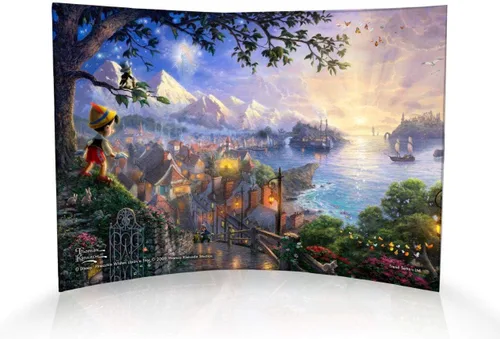 Vista 33 de Disney Brave - Thomas Kinkade Studios - Impresión fotográfica acrílica curvada de 10 x 7 pulgadas - Decoración independiente - Coleccionable