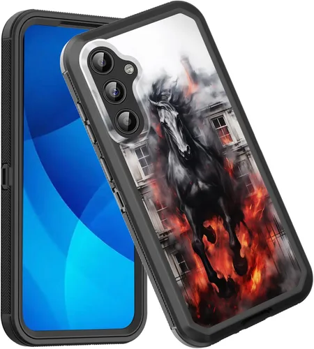 Vista 21 de Funda para Galaxy A14 5G, a prueba de golpes, 3 capas, protección de cuerpo completo, resistente, de alto impacto, para Samsung Galaxy A14 5G de 6.6
