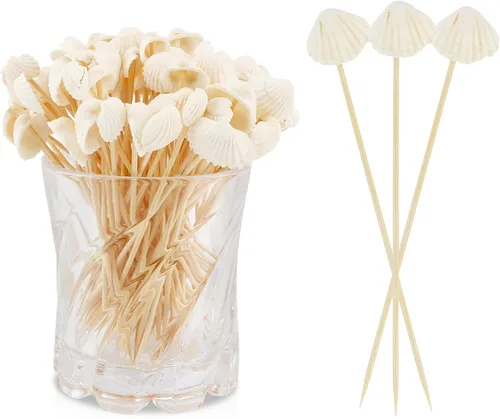 Vista 17 de 100 palillos de cóctel de corazón para bebidas, palillos de dientes de lujo de 4.7 pulgadas para aperitivos, palillos de dientes de cóctel