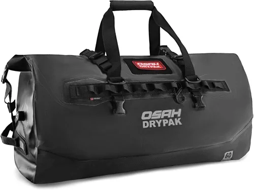 Vista 21 de Bolsa de lona impermeable 25L/40L/60L – Bolsa trasera de motocicleta resistente, bolsa seca enrollable para viajes, camping, canotaje, kayak