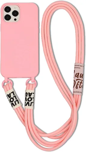 Vista 16 de Funda cruzada compatible con Apple iPhone 7 Plus/8 Plus, funda flexible de silicona líquida de TPU con cordón desmontable, correa para el cuello, a