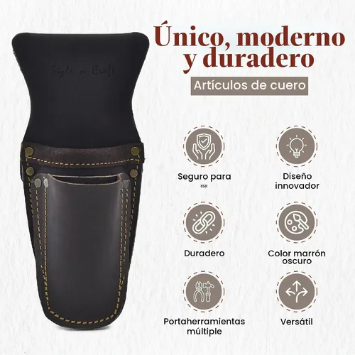 Vista 4 de Style n Craft 9-Pocket Carpenter’s Nail and Tool Pouch