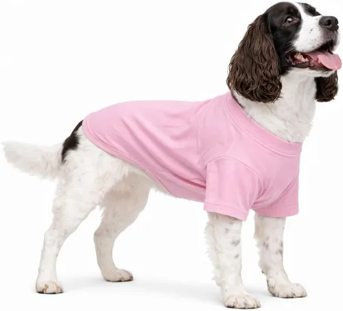 Vista 152 de Lovelonglong 2019 - Ropa para mascotas, Disfraces para Perro, Ropa Camisetas en blanco para Perros Grande Medianos Pequeños 100% Algodón 18
