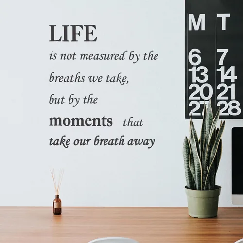 Vista 7 de EXCEART Calcomanías de pared para el hogar, 3 hojas de calcomanías motivacionales para pared, calcomanías de letras inglesas, eslogan de letras