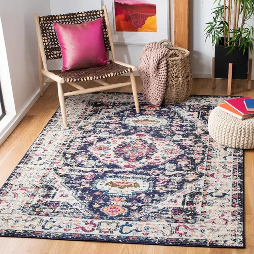 Vista 28 de SAFAVIEH Madison Collection - Alfombra de pasillo de 2 pies 2 pulgadas x 8 pies, color salvia y marfil, diseño bohemio oriental envejecido,