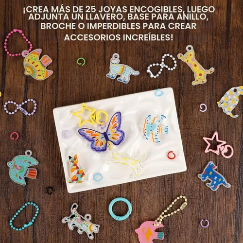 Vista 8 de Grabie Kit de manualidades de arte retráctil de más de 25 formas Paws & Wings - Libertad creativa