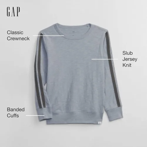 Vista 2 de GAP Camiseta de manga larga a rayas para niño