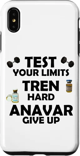 Vista 7 de iPhone 15 Funny Test Limits Tren Hard Never Give Up Gym Bodybuilding Case