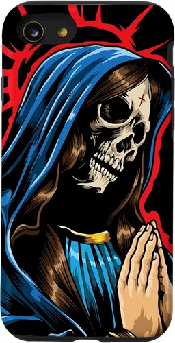 Vista 18 de Día de los Muertos - Praying La Calavera Catrina - Funda de Santa Muerte para iPhone 17