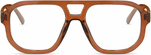 Vista 22 de livho Retro Aviator Blue Light Blocking Glasses for Women Men with Soft Case, Trendy Rectangle Computer Eyeglasses