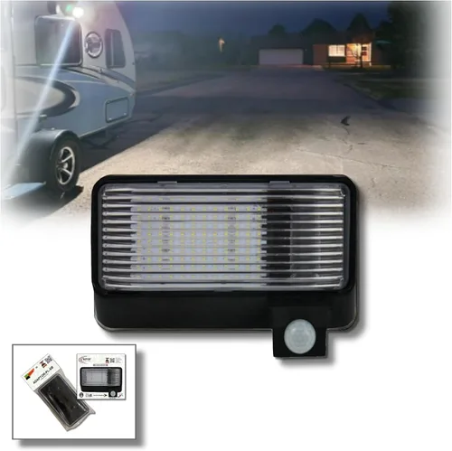 Vista 14 de MG1000-450B, luz LED de sensor de movimiento para porche montada en exterior de RV, con clasificación IP65 con INTELA-Sensor, protección de 1