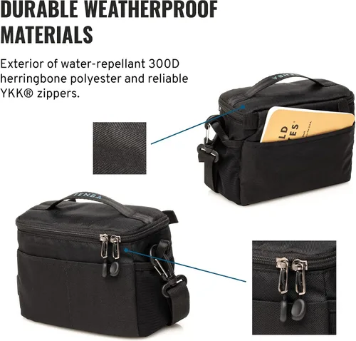 Vista 5 de Tenba BYOB 7 para cámara fotográfica, inserto - Convierte cualquier bolsa en una bolsa para cámaras DSLR y sin espejo y lentes – Negro (636-626)