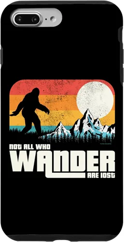 Vista 9 de Funda para iPhone 14 Retro Not All Who Wander Are Lost Sasquatch Yeti Bigfoot