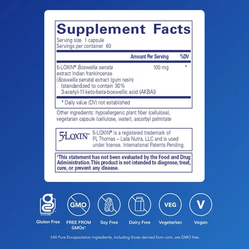 Vista 2 de Pure Encapsulations Boswellia AKBA - Apoya la salud de las articulaciones, el colon, el sistema inmunológico, el tracto gastrointestinal y la salud