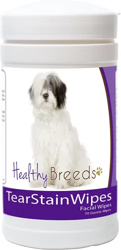 Vista 10 de Healthy Breeds Toallitas quitamanchas de lágrimas para perros para pastor australiano – Más de 100 razas – Limpiador facial de ojos – 70 toallitas