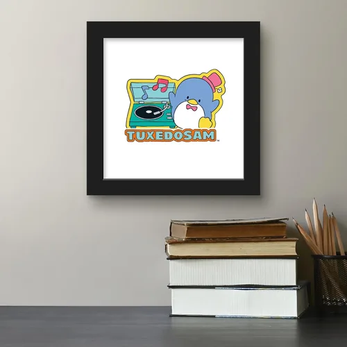 Vista 4 de Trends International Gallery Pops Sanrio Tuxedo Sam - Póster gráfico de pared de Tuxedo Sam, 12.00 x 12.00 pulgadas, versión de marco negro