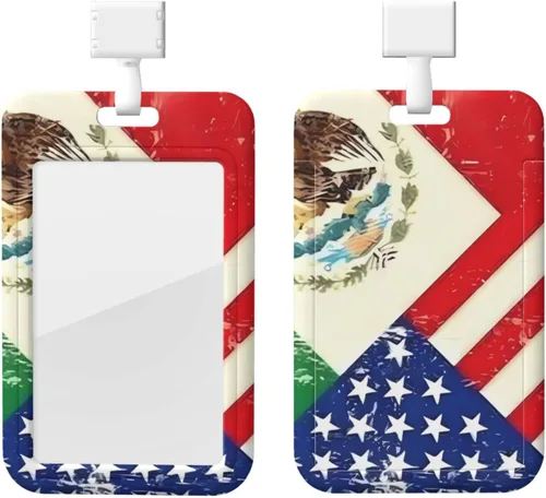 Vista 14 de Soporte deslizante para tarjetas de identificación con bandera de ventana transparente de Maryland, soporte vertical de plástico para tarjetas