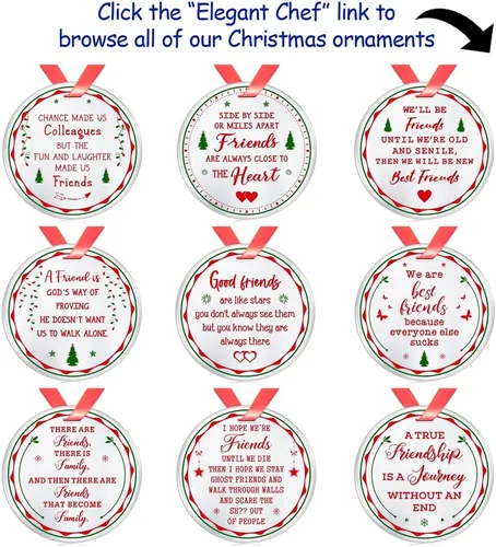 Vista 7 de Best Mom Ever Adornos de Navidad para madre, decoración de celebración de vacaciones de Navidad para mamá, recuerdo coleccionable de festival, acero