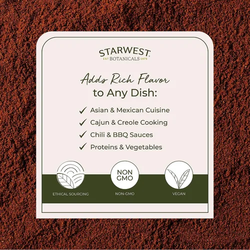 Vista 3 de Starwest Botanicals Pimienta de cayena orgánica en polvo 35,000 SHU, 1 libra (paquete de 1)