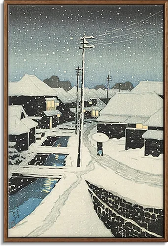 Vista 15 de Utagawa Kuniyoshi - Lienzo con marco flotante para pared, pintura japonesa Ukiyo-e, un pájaro gigante y una langosta - 16 x 24 pulgadas