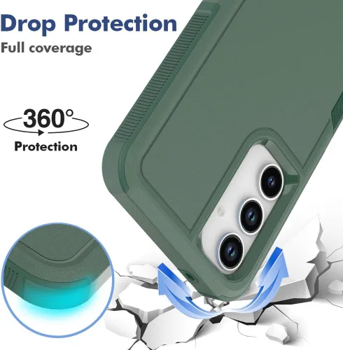 Vista 254 de Jeylly Compatible con Samsung Galaxy A22 5G Funda, Funda Samsung A22 5G con 2pcs protectores de pantalla de vidrio templado