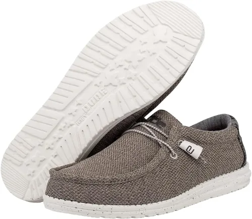 Vista 3 de Hey Dude Wally Stretch - Mocasines para hombre, cómodos y ligeros