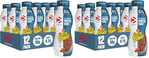 Vista 10 de Dymatize Performance - Batido de Proteína Sabor a Copos de Cacao, 30 g de Proteína, 6.1 g de BCAA para la Recuperación Muscular, Sin Azúcar Añadida