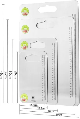 Vista 6 de Tabla de cortar tabla de cortar pequeña bandeja para servir, tabla de cortar de acero inoxidable para cocina, tabla de cortar resistente, bloque
