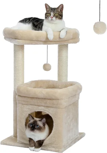 Vista 10 de PEQULTI Árbol para Gatos Torre de Gatos para Gatos Grandes con Postes de Rascar Cubiertos de Sisal y Reposo Extra Grande para Gatos
