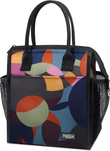 Vista 32 de Bolsa de Almuerzo Aislada para Mujeres, Bolsas de Almuerzo Pequeñas de 6.75L con Múltiples Bolsillos, Bolsa Térmica Reutilizable para Trabajo