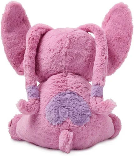 Vista 7 de Disney Store Juguete oficial de ángel mediano suave para niños, personaje de peluche con textura mullida y detalles bordados, orejas flexibles