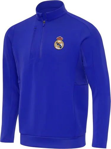 Vista 3 de Real Madrid Generation - Sudadera con cremallera de un cuarto, para hombre Blanco/Plateado