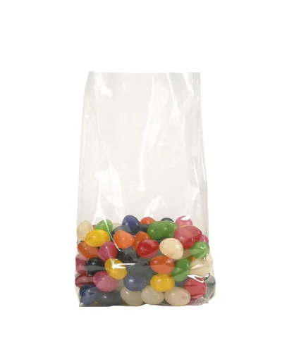 Vista 3 de BOX USA Bolsas de polietileno reforzadas de 4 x 2 x 8 pulgadas, 2 mil, parte superior abierta transparente con lados expandibles para piezas
