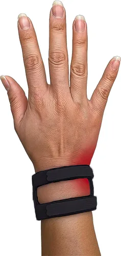 Vista 8 de WristWidgetTM, patentado, banda ajustable de muñeca banda para TFCC, triangular para daños del fibro cartílago de la muñeca, dolor de muñeca ulnar