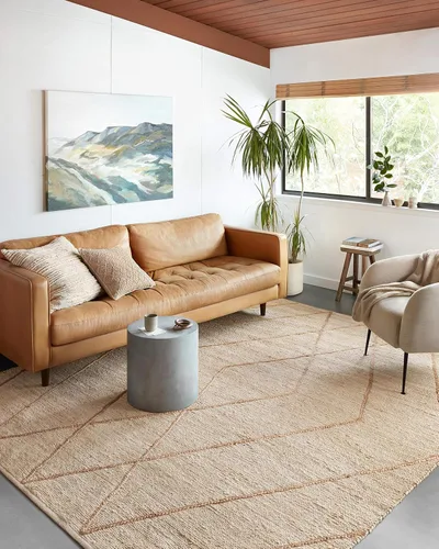 Vista 2 de Loloi Bodhi Collection BOD-02 Ivory/Natural 2'-3" x 3'-9" Accent Rug