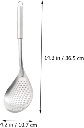 Vista 4 de Colador de fideos ergonómico para freír para uso doméstico, accesorio esencial de cocina para cocinar y preparar alimentos, herramienta colador