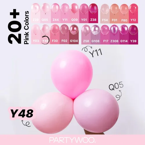 Vista 448 de PartyWoo 50 globos de látex color piel albaricoque, globos de helio boho de Albaricoque-f05