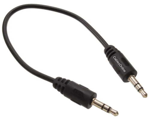Vista 3 de CABLESONLINE ATLANTIC COMPUTERTECH CablesOnline AV-100-5 - Paquete de 5 cables de audio estéreo TRS macho a macho moldeados de 6 pulgadas (0.138 in)