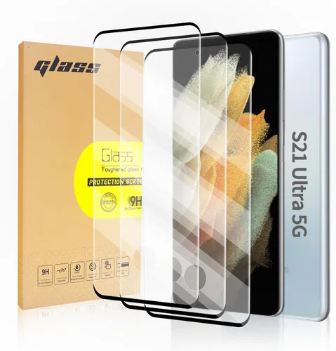 Vista 16 de Paquete de 3 protectores de pantalla de vidrio templado aplicables para Samsung Galaxy Note 10plus de 6.8 pulgadas, compatible con identificación