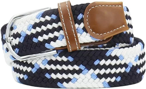 Vista 23 de Mixed Color Woven Stretch Braided Belts for Men and Women Fashion Elastic Belts