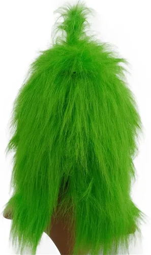 Vista 4 de Green Mask Costume Cosplay Halloween Christmas Monster Rolepaly Latex Masks Party Props Adult Man Women Full Head