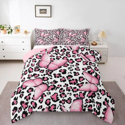 Vista 15 de Juego de ropa de cama Happy Camping de Homewish, tamaño individual, con diseño de osos cazadores y pinos, para niños, hombres, adultos, decoración