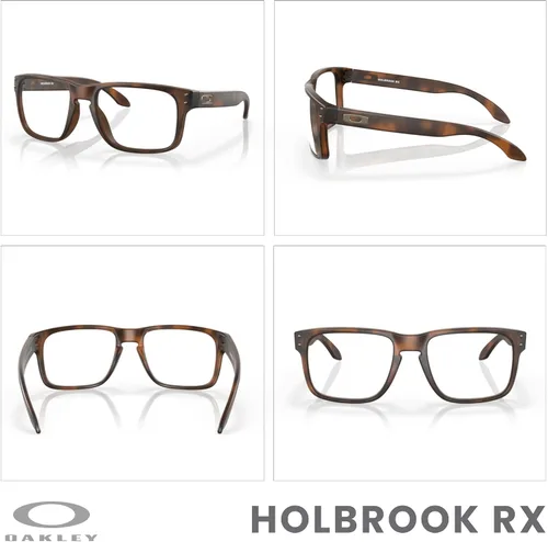 Vista 3 de Oakley Holbrook - Lentes cuadrados OX8156 para hombre + paquete con kit de gafas de diseñador iWear