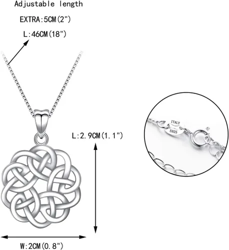 Vista 5 de EVER FAITH Collar con colgante simple de plata de ley 925, joyería para mujer, regalo significativo para hija de mamá, regalos de joyería para mamá