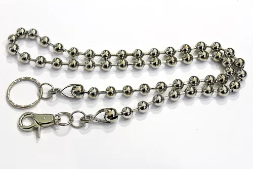 Vista 7 de TFJ - Llavero de metal para hombre (tamaño grande), diseño de bolas, extra largo