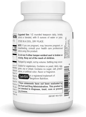 Vista 3 de Source Naturals MSM (Metilsulfonilmetano) con vitamina C - Polvo, 4 onzas