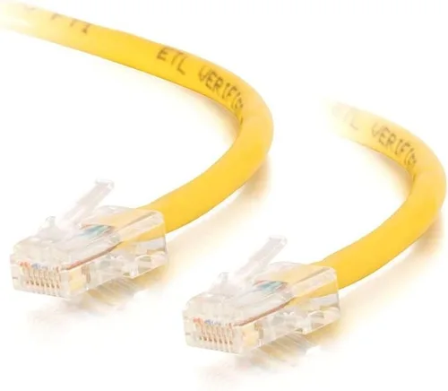 Vista 144 de C2G 24494 Cable cruzado Cat5e - Cable de conexión de red sin blindaje sin arranque, naranja (3 pies, 3.0 ft)