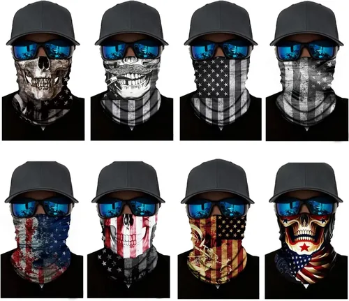 Vista 7 de Neck Gaiter Balaclava Bandana Face mask, Sun Wind protection, Cycling, Running, Hiking Sports, for Men & Women