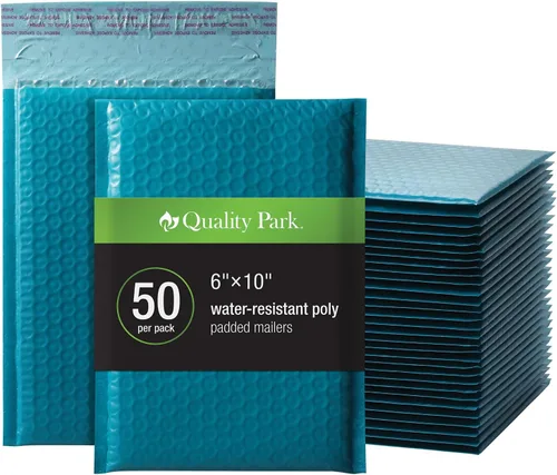 Vista 16 de Quality Park - Sobres de burbujas, sobres de envío de 4 x 8, autoadhesivos, sobres acolchados pequeños negros, cierre de tira adhesiva Redi-Strip